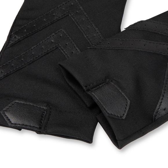 Isotoner Women's Spandex Shortie Glove with Chevron Detail - Picture 2 of 6